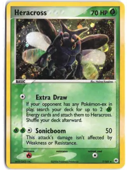 Heracross 7/101 Holo Rare Hidden Legends Pokemon - Image 1
