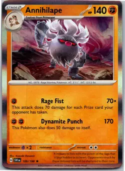 Annihilape - SV01: Scarlet & Violet Base Set 109/198 - Rare - NM Pokemon TCG - Image 1