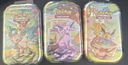 Pokemon Prismatic Evolutions Mini Tins LOT OF 3 - All 3 Sealed New Condition - Image 1