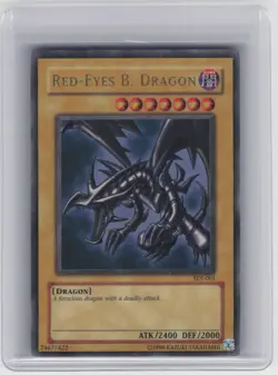 Red-Eyes Black Dragon - SDJ-001 - Yugioh TCG - Ultra Rare - Unlimited - LP - Image 1