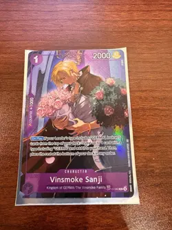 One Piece TCG – Vinsmoke Sanji Treasure Rare Alt Art OP10-063 (OP12 TR) NM+ - Image 1