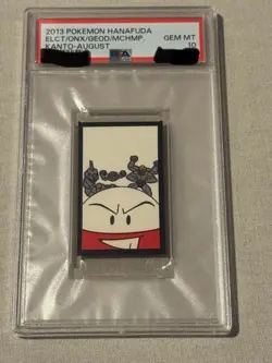 Pokemon Card Electrode Machamp Onix Kanto August Hanafuda 2013 PSA 10 GEM MINT - Image 1