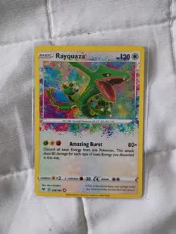 Pokemon TCG Rayquaza 138/185 Vivid Voltage Rare Card NM - Image 1