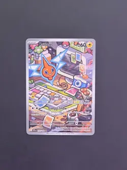 Pokemon Card Rotom #197/182 Sv10 Destined Rivals Full Art Holo Rare English - Image 1