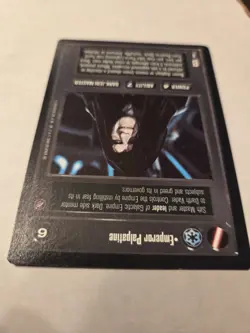 Star Wars CCG Emperor Palpatine Dark Jedi Master Decipher Card Power 4 Ability 7 - Image 1