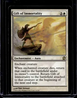 MTG Magic the Gathering Card - Gift of Immortality - Theros - Rare LP - Image 1
