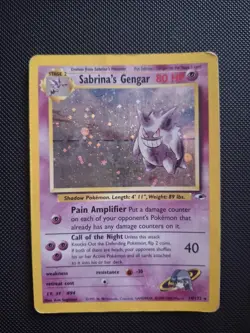 Pokemon Card Sabrina’s Gengar 14/132 - Gym Heroes – Holo Rare ENG - Image 1