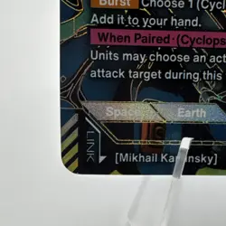 Bandai Kampfer MS-18E Mikhail Kaminsky LR Foil Unit Card Gundam War TCG 2003-017 - Image 5