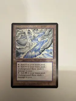 Underground River - MTG - Ice Age - NM - Never Played - Very Nice Vintage Card 1 - Image 1