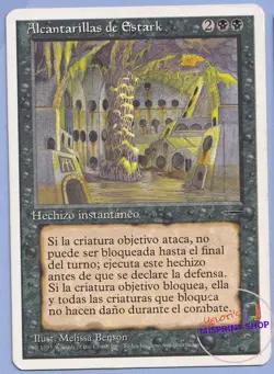 Sewers of Estark Spanish MTG MISPRINT – White Border Instead of Black - Image 1