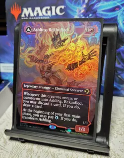 Lorwyn Eclipsed Ashling, Rekindled 0290, NM, Borderless, Foil, Ships Quickly - Image 2