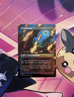 MTG-Steam Vents (Borderless) Lorwyn Eclipsed Foil - Image 2