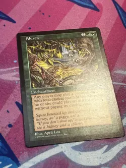 Aluren Tempest Rare Regular MTG Enchantment Green #213 1997 Wizards of the Coast - Image 2