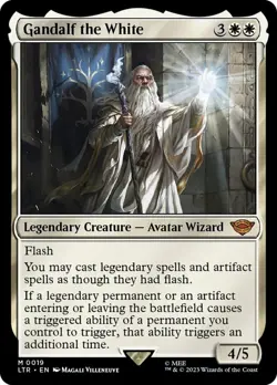 MTG Gandalf the White - Foil, Light Play, English Universes Beyond: LOTR: Tales - Image 1