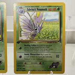 Pokemon Sabrina's Venomoth 34/132 1st Edition Venonat 96/132 Gym Heroes - Image 3