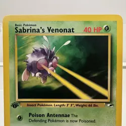 Pokemon Sabrina's Venomoth 34/132 1st Edition Venonat 96/132 Gym Heroes - Image 4