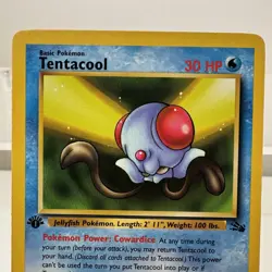Tentacruel 44/62 1st Edition Tentacool 56/62 1st Edition Fossil Set Pokemon Card - Image 4