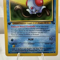 Tentacruel 44/62 1st Edition Tentacool 56/62 1st Edition Fossil Set Pokemon Card - Image 5