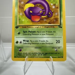 1st Edition Ekans 46/62 Fossil Pokemon Card - Image 3
