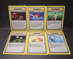 Pokemon TCG Complete Fossil & Jungle Trainer Lot of 6 - LP/MP - Image 1