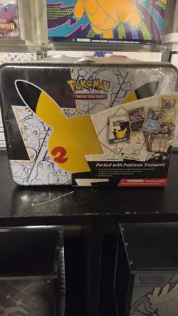 Pokemon 25th Anniversary Celebration Treasure Chest Lunchbox Small Tear - Image 1