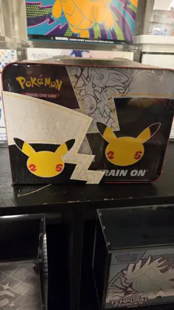 Pokemon 25th Anniversary Celebration Treasure Chest Lunchbox Small Tear - Image 3