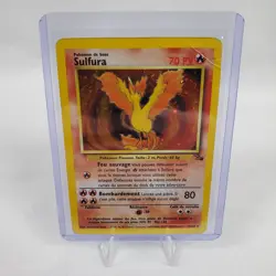 Moltres Sulfura Fossil 12/62 French Unlimited Holo rare Pokemon TCG Pokemon HP - Image 3