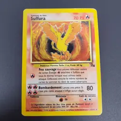 Moltres Sulfura Fossil 12/62 French Unlimited Holo rare Pokemon TCG Pokemon HP - Image 4