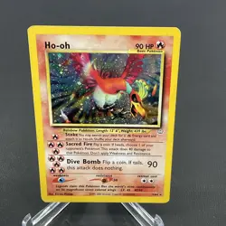 Pokemon Ho-Oh Double Holo Neo Revelation 7/64 - Image 1
