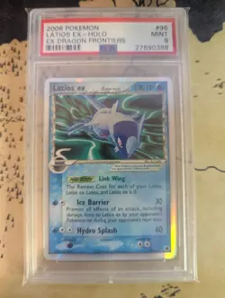 Pokemon ex dragon frontiers latios PSA 9 clean!!! - Image 1