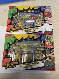 Pokemon Ascended Heroes Premium Poster Collection Mega Lucario/Gardevoir Bundle - Image 1