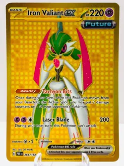 Pokemon Iron Valiant ex 261/182 Paradox Rift Scarlet & Violet Hyper Rare - Image 2
