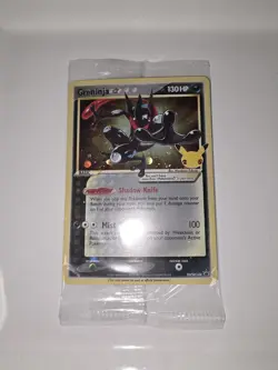 Pokemon Greninja Gold Star Promo Holo SWSH144 Celebrations SEALED NM - Image 1