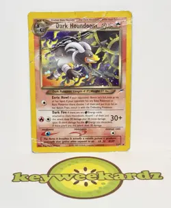 2001 Dark Houndoom 7/105 - Neo Destiny - RARE VINTAGE POKEMON - DAMAGED 🥝 - Image 1