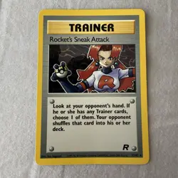Pokemon Rocket's Sneak Attack 72/82 Team Rocket Rare Regular Unlimited English - Image 1