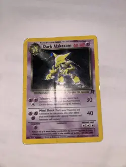 2000 Pokemon Team Rocket 1st Edition Dark Alakazam 1/82 Holo Rare Heavily played - Image 1