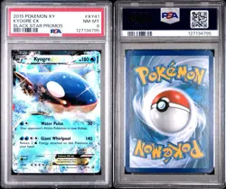 2015 POKEMON XY BLACK STAR PROMOS XY41 KYOGRE EX PSA 8 - Image 3