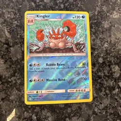 Kingler - 47/214 - Reverse Holo - Sun & Moon: Unbroken Bonds **NM** TCG POKEMON - Image 1