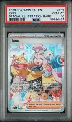2023 POKEMON PAL EN-PALDEA EVOLVED SPECIAL ILLUSTRATION RARE #269 IONO PSA 10 - Image 1