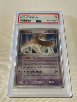PSA 5 English Pokemon Deoxys EX 99/107 Pokemon Deoxys - Image 1