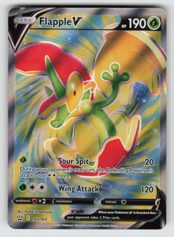 Flapple V Pokemon Battle Styles 143/163 Full Art Ultra Rare NM - Image 1