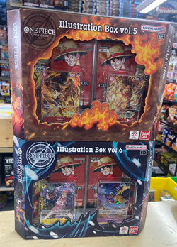 One Piece Lot~Illustration Box Volume 5 &6 Card Game~2 New/Sealed Boxes~IN HAND - Image 1