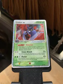 2005 Pokemon TCG Crobat ex Holo card from the EX Deoxys expansion - Image 3