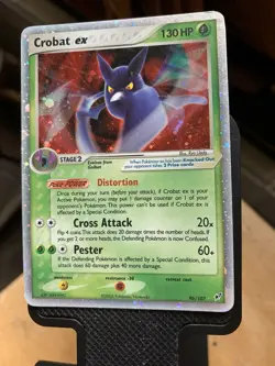 2005 Pokemon TCG Crobat ex Holo card from the EX Deoxys expansion - Image 4