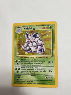 Nidoking 11/102 Base Set HOLO Pokemon Card ⭐ WOTC 1999 Unlimited LP/NM - Image 1