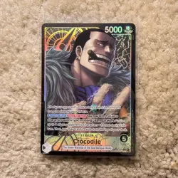 Bandai One Piece Card Game Crocodile Leader Foil OP01-073 5000 Power - Image 1