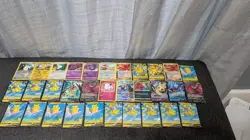 Large Lot Of Pokemon Cards V And Holo Pikachu Gengar Snorlax And More - Image 1