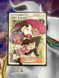 Jessie & James Full Art Holo Card 68/68 Hidden Fates Series NM - Image 1