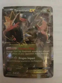Pokemon Tyrantrum EX Promo Holo XY XY70 Basic 180 HP 190 Attack Card - Image 1