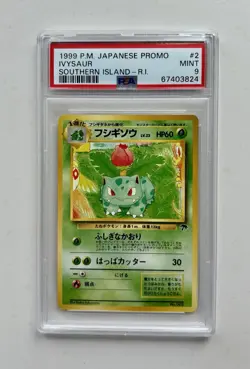 PSA 9 MINT - Japanese Pokemon Card Southern Islands Ivysaur - Graded Vintage ! - Image 1